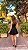 VESTIDO CURTO CHIFFON DECOTE CORAÇÃO ALÇA FINA SAIA EVASÊ C/ BARRA BABADOS PRETO - Imagem 3