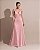 VESTIDO LONGO CETIM SLIP DRESS DECOTE V DETALHE ALÇA FINA COSTAS ROSA BEBÊ - Imagem 1