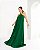VESTIDO LONGO CHIFFON TOMARA QUE CAIA C/ AMARRAÇÃO DETALHE DECOTE VERDE ESMERALDA - Imagem 1