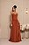 VESTIDO LONGO CHIFFON TOMARA QUE CAIA DETALHE NA CINTURA TERRACOTA - Imagem 1