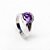 Anel Pedra Redonda Purple - Imagem 1
