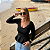 Blusa Peplum Manga Longa Poliamida - Imagem 5