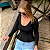 Blusa Peplum Manga Longa Poliamida - Imagem 4