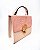 BOLSA ALLYMA COURO TATI CROCO ROSA UNI - - Imagem 2