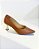 SCARPIN ALLYMA BASIC LUXO CARAMELO - Imagem 1