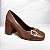 SCARPIN FECHADO ALLYMA MADRI MARROM - Imagem 1