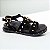 SANDALIA FLAT ALLYMA FIORELA PRETO - Imagem 1