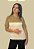 Blusa Tomasini Tricot Tri Colore Manga Curta - Imagem 1
