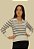 Blusa Listrada Tomasini Tricot Gola Polo - Imagem 1