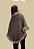 Poncho Tomasini Tricot Com Pele - Imagem 2
