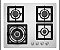 Cooktop 4 bocas 60 cm Quadratto - Imagem 1