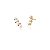 Brinco Earcuff de Pérolas Cravejado com Zircônias Coloridas - Imagem 1