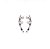 Brinco Earcuff Zircônias Brancas - Imagem 1