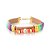 Pulseira Corino com Detalhes Coloridos (com variações) - Imagem 1