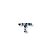 Brinco Piercing Negro com Cristais Azuis e Rosa e Pendente - Imagem 2