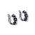 Brinco Piercing Negro Cravejado com Cristais (com variações) - Unidade - Imagem 2