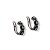 Brinco Piercing Negro Cravejado com Cristais (com variações) - Unidade - Imagem 1