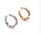 Brinco Piercing Riscos Zircônia Colorida (com variações) - Imagem 1