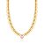 Colar Choker Espinha de Peixe Pingente Rosa - Imagem 1