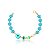 Pulseira com Emoji em Resina e Olho Grego - Imagem 1