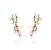 Brinco Ear Cuff Cristais Retangulares Rainbow - Imagem 2
