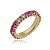 Anel Aliança Pink com Detalhe Rosa Claro - Imagem 1