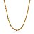 Colar Cordão Baiano 3mm Dourado - Imagem 1
