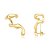Brinco Earcuff Curvado Dourado - Imagem 1