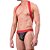 Cueca Suspensório preto e vermelho - Imagem 1