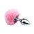 Plug Anal em Metal 8 cm com Pompom TAMANHO M - Imagem 3
