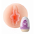 Funny Egg Masturbador Masculino Formato Vagina Em Cyberskin Vip Mix ROXO - Imagem 1