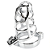 Cinto de castidade masculino MNA1501 - Imagem 2