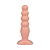 Plug Anal Bolinha de Silicone 12 X 3cm Linha Impact Pau Brasil - Imagem 1