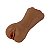Masturbador Masculino Boca e Vagina Em Cyberskin 18x5cm MARROM - Imagem 3