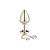 Plug Lite Dourado TAMANHO M com Pingente em ABS - Imagem 3