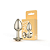 Plug Anal Lite Dourado TAMANHO P com Pedra Dourada em ABS - Imagem 1
