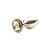 Plug Anal Lite Dourado TAMANHO P com Pedra Dourada em ABS - Imagem 2