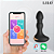 Vibrador Plug Anal com Ondulações com 10 Modos de Vibração Controle via App - Imagem 3