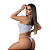 Conjunto Corselet Microfibra com Barbatana e Bojo BRANCO - Imagem 3
