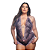 Body Renda Bicolor Plus Size MARINHO COM ROSE - Imagem 2