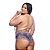 Body Renda Bicolor Plus Size MARINHO COM ROSE - Imagem 3
