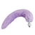 Plug Anal em Aluminio 7cm com Cauda Lilas TAMANHO P - Imagem 2