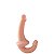 Prótese  Penetrador Strapless com Plug Vaginal BEGE - Imagem 3