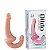 Prótese  Penetrador Strapless com Plug Vaginal BEGE - Imagem 1