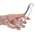 Prótese Penetrador Dupla Strapless com Plug Vaginal TRANSPARENTE - Imagem 3