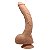 Prótese Realística 26,5cm Curvado com Veias Salientes, Glande,Escroto e Ventosa – BEAUTIFUL JACK - Imagem 10