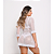 Conjunto de Renda com Tule Poá com Aro e Hobby BRANCO - Imagem 3
