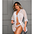 Conjunto de Renda com Tule Poá com Aro e Hobby BRANCO - Imagem 7