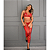 Conjunto Tule Liso com Passa Fita e Meias VERMELHO - Imagem 1