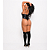 Body de Vinil com Ziper e Bojo Invertido PRETO - Imagem 5